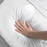Casa Decor Silk Blend Pillow Hypoallergenic Gusset Cotton Cover Single Pack