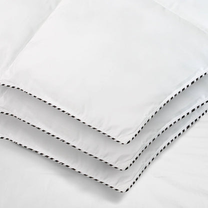 Royal Comfort Bamboo Blend Quilt 250GSM Luxury Doona Duvet 100% Cotton Cover - Single - White