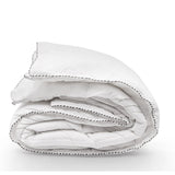 Royal Comfort Bamboo Blend Quilt 250GSM Luxury Doona Duvet 100% Cotton Cover - Queen - White