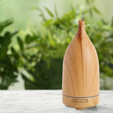Decor Aroma Diffuser 100ml Ultrasonic Humidifier Purifier And 3 Pack Oils 100ml Light Wood-Milano