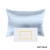 Royal Comfort Pure Silk Pillow Case 100% Mulberry Silk Hypoallergenic Pillowcase - Soft Blue