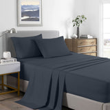 Royal Comfort 2000 Thread Count Bamboo Cooling Sheet Set Ultra Soft Bedding - Single - Charcoal