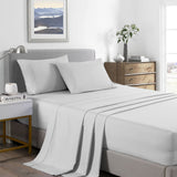 Royal Comfort 2000 Thread Count Bamboo Cooling Sheet Set Ultra Soft Bedding - Double - Pearl Stone