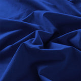 Royal Comfort Vintage Washed 100% Cotton Quilt Cover Set Bedding Ultra Soft - King - Royal Blue