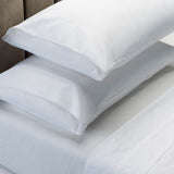 Royal Comfort 4 Piece 1500TC Sheet Set And Goose Feather Down Pillows 2 Pack Set - Queen - White