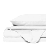 Royal Comfort 4 Piece 1500TC Sheet Set And Goose Feather Down Pillows 2 Pack Set - King - White