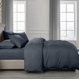 Royal Comfort 2000TC 6 Piece Bamboo Sheet & Quilt Cover Set Cooling Breathable - Double - Charcoal