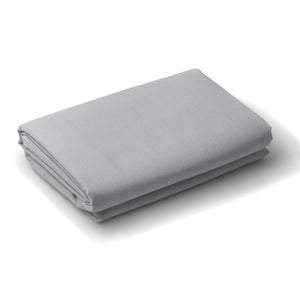 Royal Comfort 1200 Thread Count Fitted Sheet Cotton Blend Ultra Soft Bedding - Queen - Light Grey