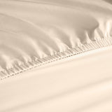 Royal Comfort 1000 Thread Count Fitted Sheet Cotton Blend Ultra Soft Bedding - Queen - Ivory