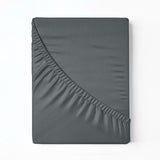 Royal Comfort 1000 Thread Count Fitted Sheet Cotton Blend Ultra Soft Bedding - King - Dark Grey