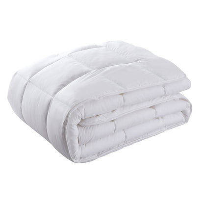 Royal Comfort 800GSM Silk Blend Quilt Duvet Ultra Warm Winter Weight Doona - Single - White