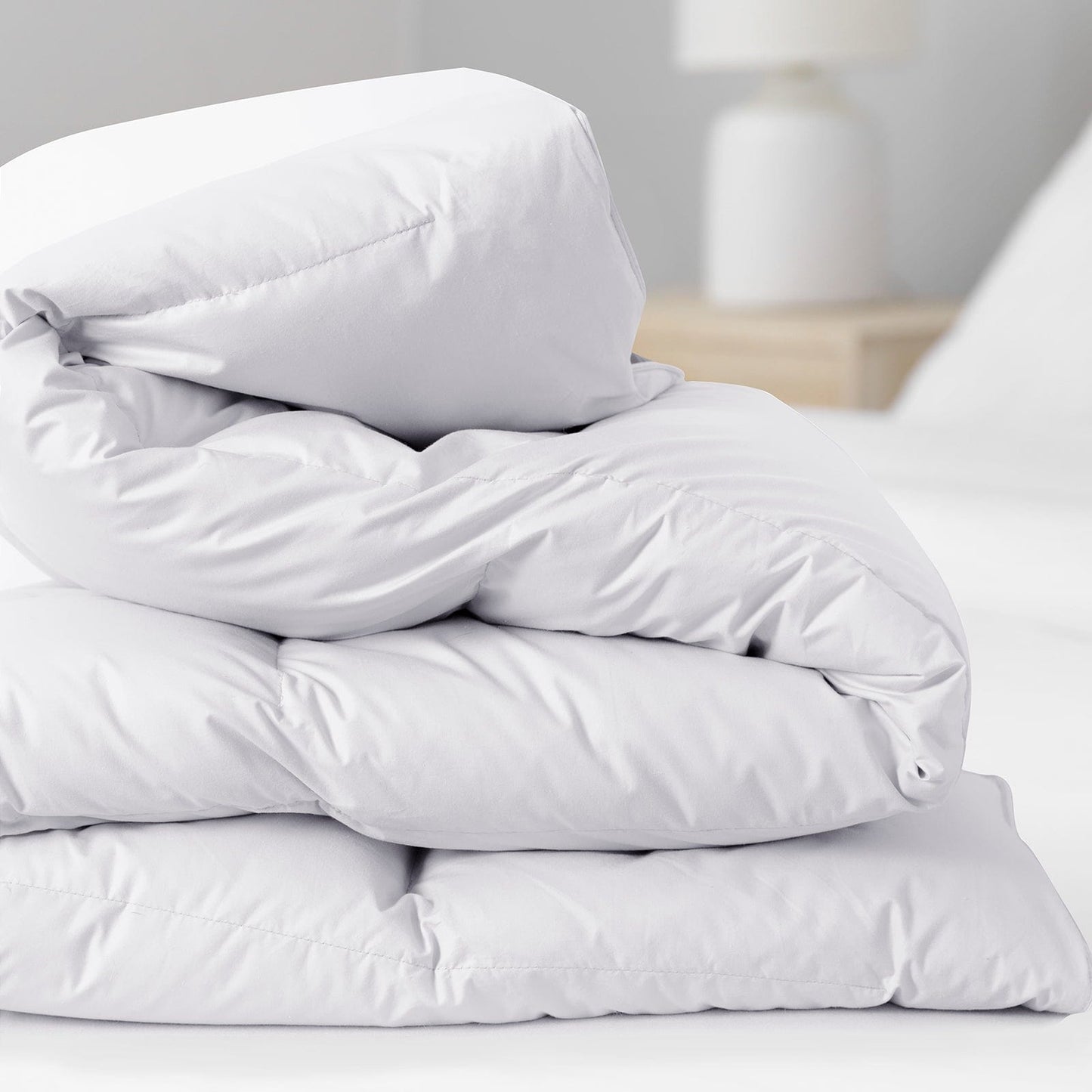 Royal Comfort 800GSM Silk Blend Quilt Duvet Ultra Warm Winter Weight Doona - Single - White