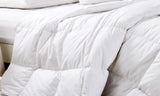 Royal Comfort 500GSM Goose Feather Down Quilt And Bamboo Quilted Pillow Set - Single - White