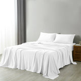 Royal Comfort 100% Jersey Cotton 4 Piece Sheet Set - Queen - White