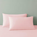 Royal Comfort 100% Jersey Cotton 4 Piece Sheet Set - Queen - Pink Marle