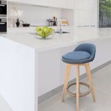 Milano Decor Phoenix Barstool Grey Chairs Kitchen Dining Chair Bar Stool - One Pack - Grey
