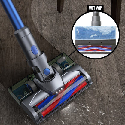 MyGenie H20 PRO Wet Mop 2-IN-1 Cordless Stick Vacuum Cleaner Handheld Recharge Blue