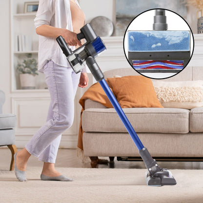 MyGenie H20 PRO Wet Mop 2-IN-1 Cordless Stick Vacuum Cleaner Handheld Recharge Blue
