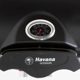 Havana Outdoors BBQ Mate Premium Portable Gas Grill LPG Twin Grill-Black