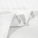 Kensington 1200 Thread Count 100% Egyptian Cotton Sheet Set Stripe Hotel Grade - Queen - White