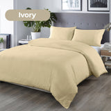 Royal Comfort Bamboo Blended Quilt Cover Set 1000TC Ultra Soft Luxury Bedding - Double - Ivory