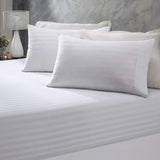 Royal Comfort 1200 Thread Count Damask Cotton Blend 3 Piece Combo Sheet Set - Double - White