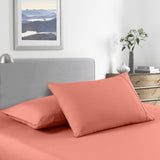 Royal Comfort 2000 Thread Count Bamboo Cooling Sheet Set Ultra Soft Bedding - Queen - Peach