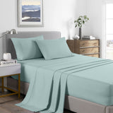 Bed Sheet 2000TC Royal Comfort  Bamboo Cooling Sheet Set Ultra Soft Bedding - King - Frost
