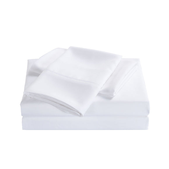 Royal Comfort 2000 Thread Count Bamboo Cooling Sheet Set Ultra Soft Bedding - Single - White