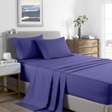 Royal Comfort 2000 Thread Count Bamboo Cooling Sheet Set Ultra Soft Bedding - King Single - Royal Blue