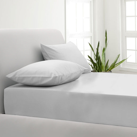 Park Avenue 1000TC Cotton Blend Sheet & Pillowcases Set Hotel Quality Bedding - Double - White