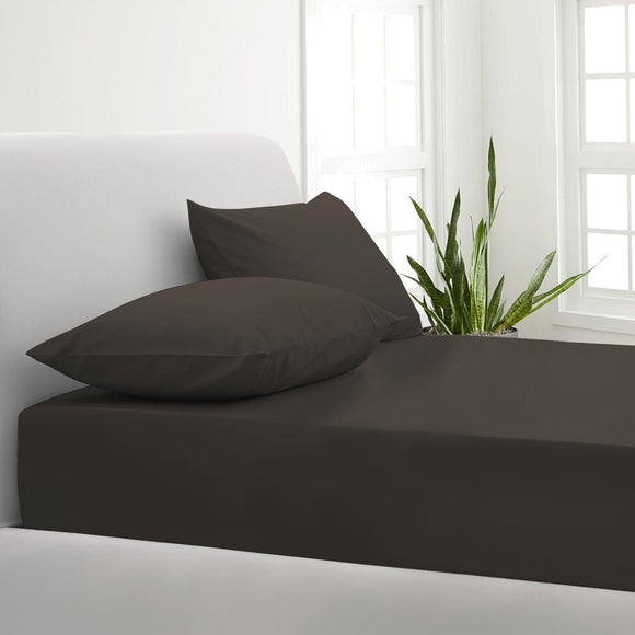 Park Avenue 1000TC Cotton Blend Sheet & Pillowcases Set Hotel Quality Bedding - Double - Charcoal