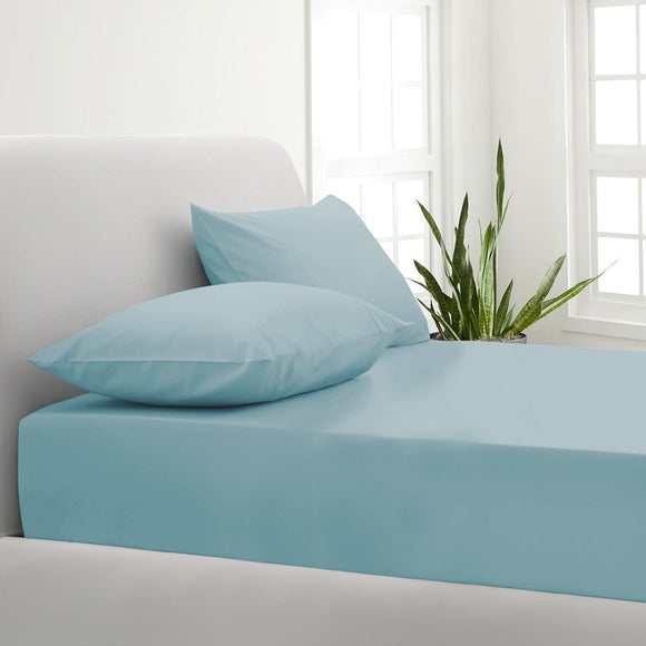 Park Avenue 1000TC Cotton Blend Sheet & Pillowcases Set Hotel Quality Bedding - Double - Mist