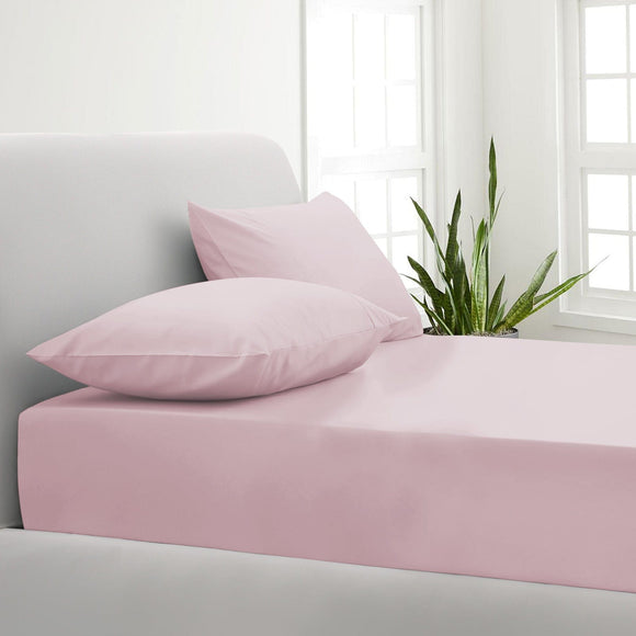 Park Avenue 1000TC Cotton Blend Sheet & Pillowcases Set Hotel Quality Bedding - Queen - Blush