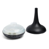Essential Oil Diffuser Ultrasonic Humidifier Aromatherapy LED Light 200ML 3 Oils 15 x 15 x 20cm Black