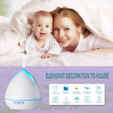 Essential Oils Ultrasonic Aromatherapy Diffuser Air Humidifier Purify 400ML  White