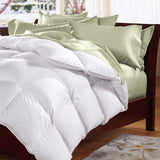 Goose Feather & Down Quilt 500GSM + Goose Feather and Down Pillows 2 Pack Combo - Queen - White