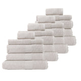 Royal Comfort 20 Piece Cotton Bamboo Towels Bundle Set 450GSM Luxurious Absorbent - Sea Holly