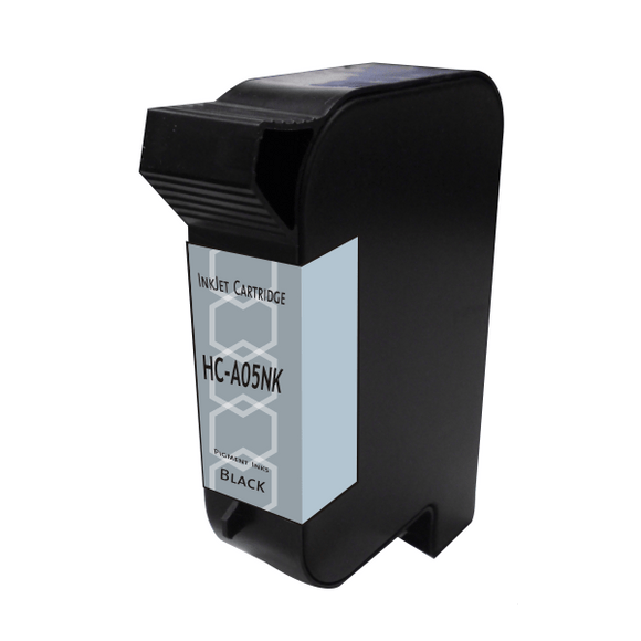 HP Compatible 45 Industrial Black Cartridge (TIJ 2.5) - Pigment Black Ink (Replacement for Versatile C8842A, Fast Dry W35B7A, CQ849A Durable Black) New format