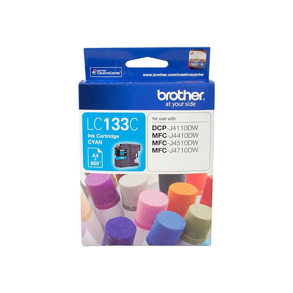 Brother LC-133C Original Cyan Ink Cartridge - 600 Pages
