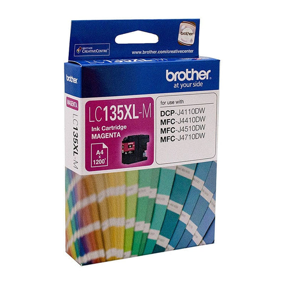 BROTHER LC-135XLM Magenta Ink Cartridge - MFC-J6520DW/J6720DW/J6920DW and DCP-J4110DW/MFC-J4410DW/J4510DW/J4710DW - up to 1200 pages