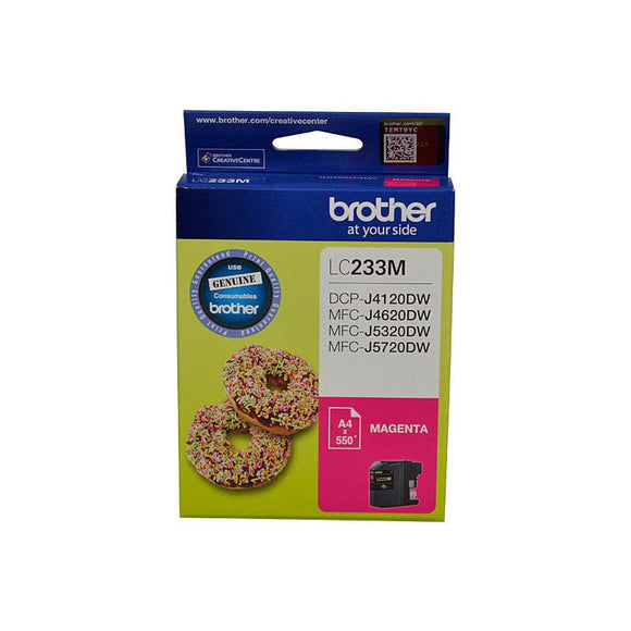 Brother LC233MS Magenta Ink Cartridge - DCP-J4120DW/MFC-J4620DW/J5320DW/J5720DW - up to 550 pages