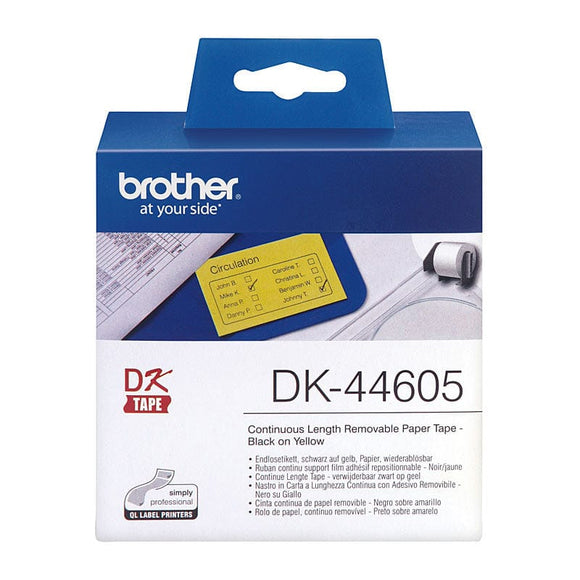 BROTHER Yellow 62mmx30.48m Roll PTouch QL-500/550/650TDa