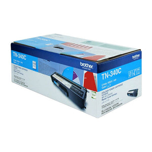 BROTHER TN-340C Colour Laser Toner - Standard Yield Cyan, HL-4150CDN/4570CDW, DCP-9055CDN, MFC-9460CDN/9970CDW - 1500 pages