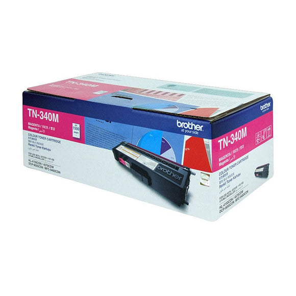BROTHER TN-340M Colour Laser Toner - Standard Yield Magenta, HL-4150CDN/4570CDW, DCP-9055CDN, MFC-9460CDN/9970CDW - 1500 pages