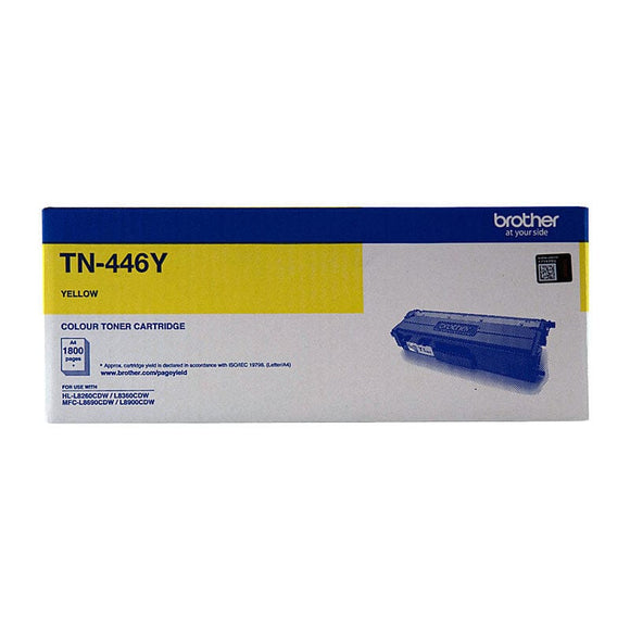 Brother TN-446Y Colour Laser - Super High Yield Yellow - HL-L8360CDW, MFC-L8900CDW - 6,500 Pages