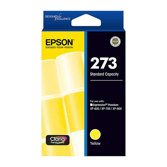 EPSON 273 Std Capacity Yellow Ink Cartridge For XP-600, XP-700, XP-800