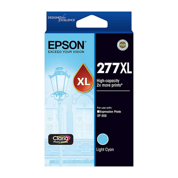 EPSON 277XL Light Cyan Ink Cartridge, High Capacity, Claria Photo HD