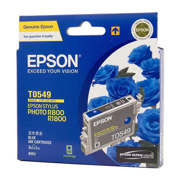 EPSON T0549 Blue Ink Cartridge Suits Epson Stylus R800/R1800