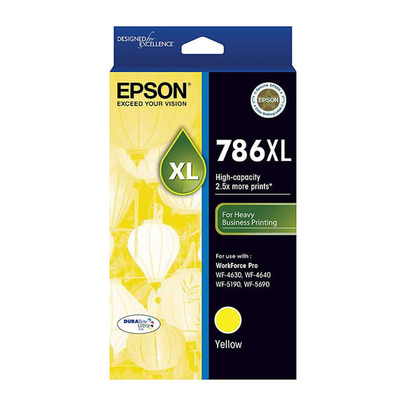 EPSON 786XL Yellow Ink Cartridge High Yield Suit WF-4630/4640